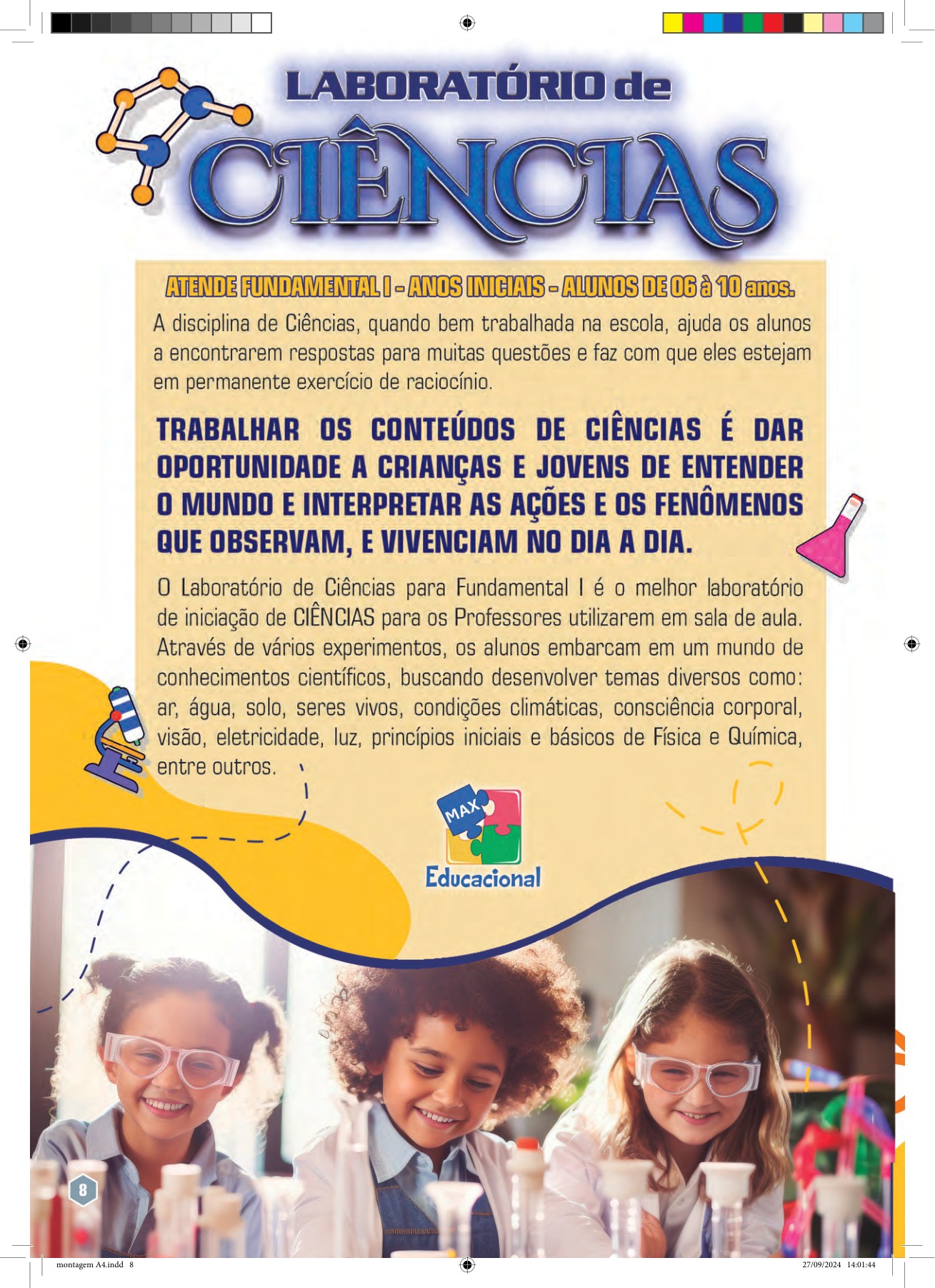 Laboratório de Ciências - Fundamental I - Anos Iniciais (06 a 10 anos)