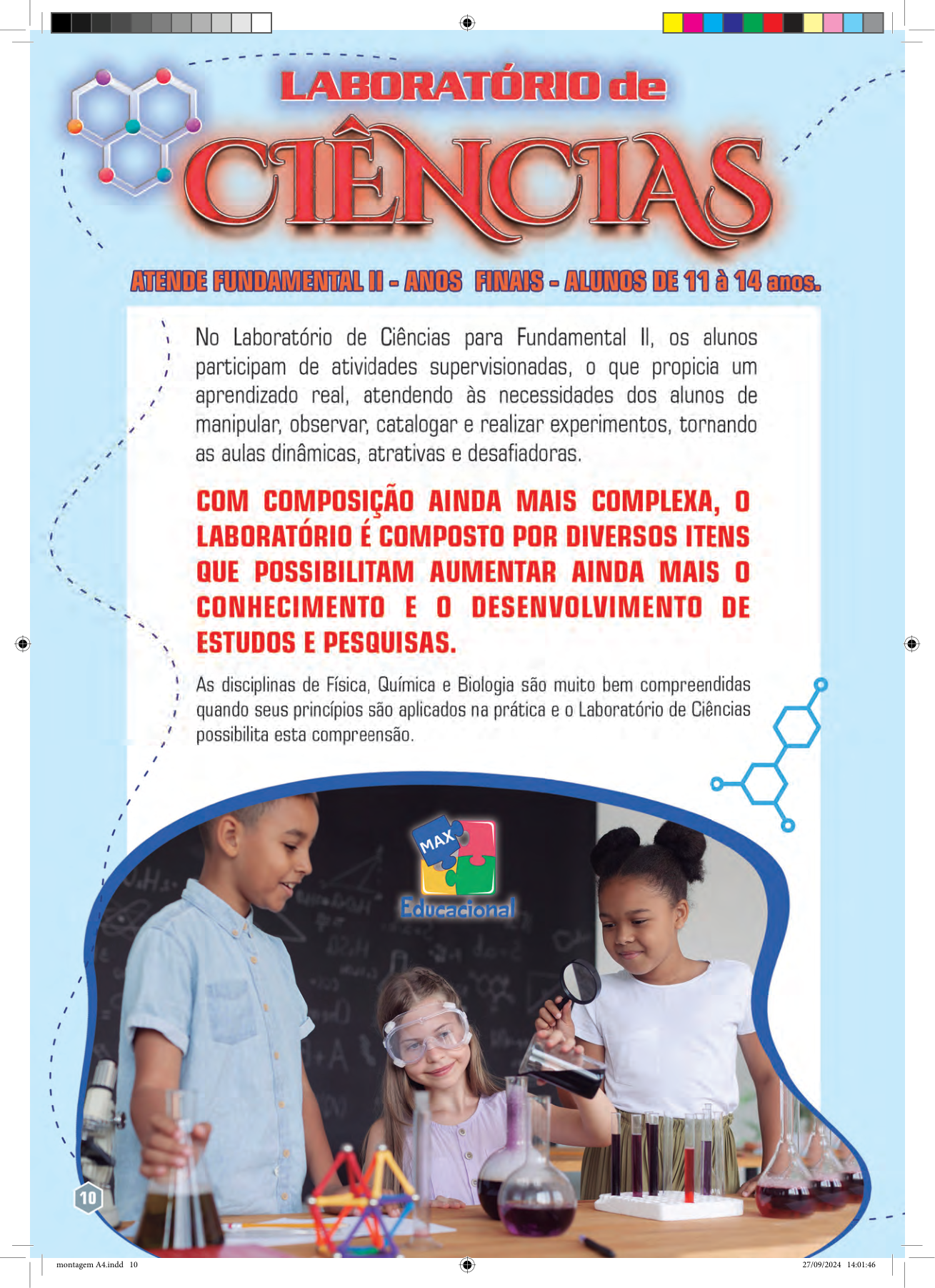 Laboratório de Ciências - Fundamental II - Anos Finais (11 a 14 anos)